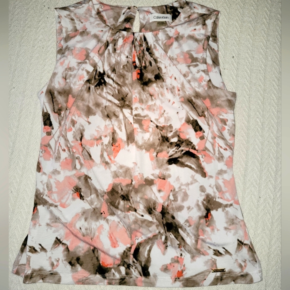 Calvin Klein Sleevesless Dress Shirt Small